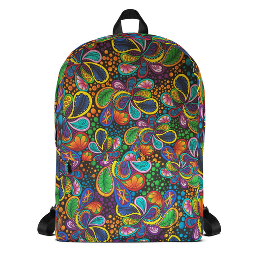 Psychedelic - Womens - Backpack - African - Ankara Pattern