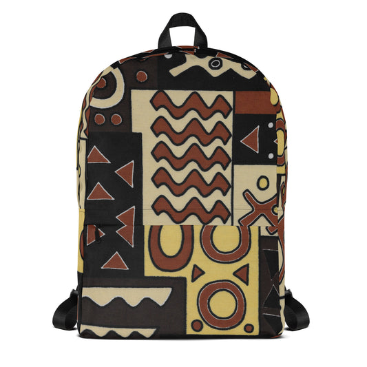 PanAfrican - Backpack with Laptop Sleeve - African - Tribal Pattern