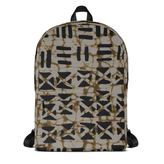 Mud Slide - Backpack with Laptop sleeve - African - Tribal Pattern