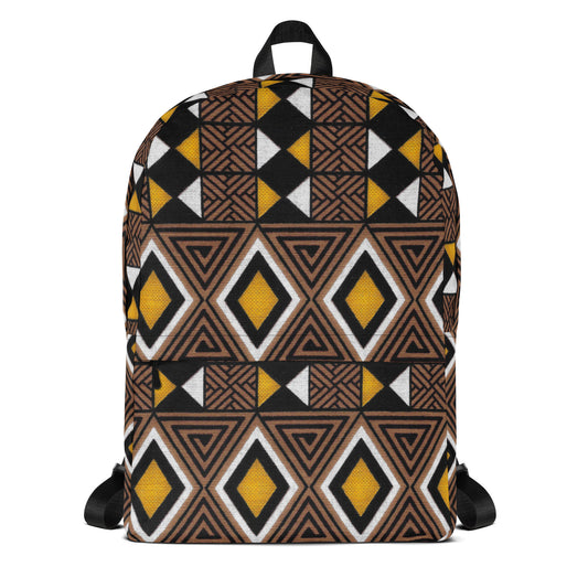 Diamond - Backpack with inside Laptop pocket - African - Tribal Pattern