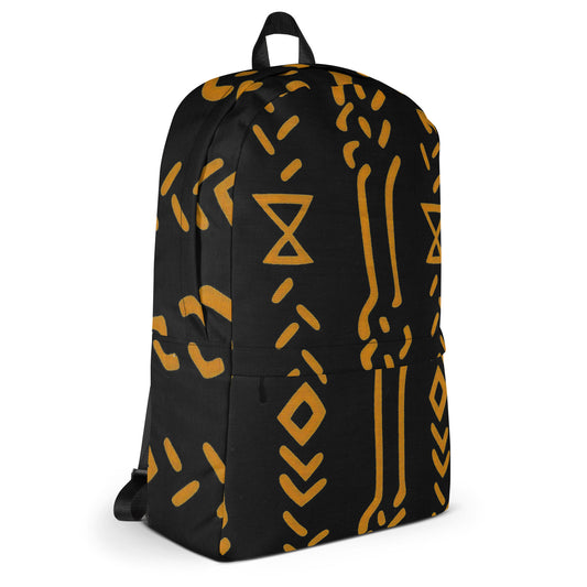 Cast Iron  - Backpack with inside Laptop pocket - African - Tribal Pattern