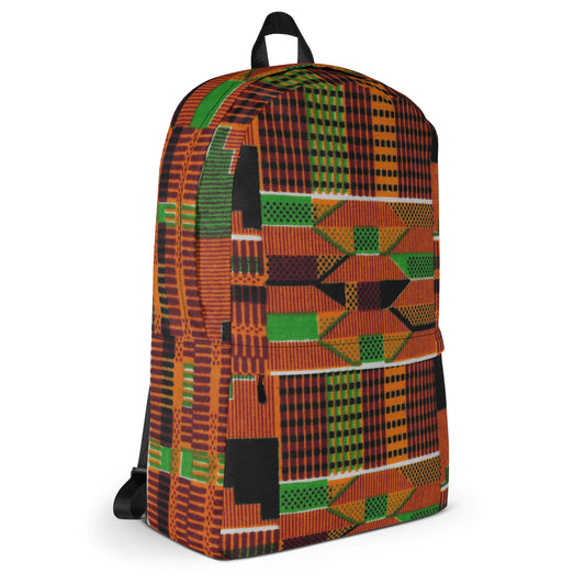 Traditional - Backpack with Laptop Pocket - African - Kente Pattern