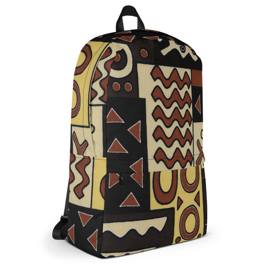 PanAfrican - Backpack with Laptop Sleeve - African - Tribal Pattern