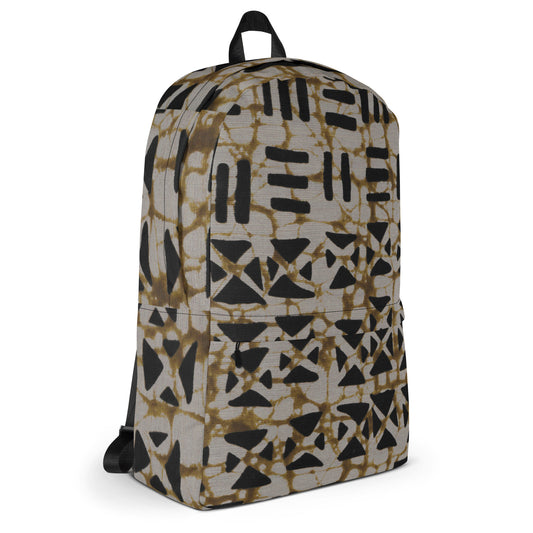 Mud Slide - Backpack with Laptop sleeve - African - Tribal Pattern