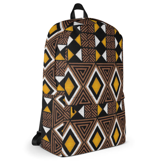 Diamond - Backpack with inside Laptop pocket - African - Tribal Pattern