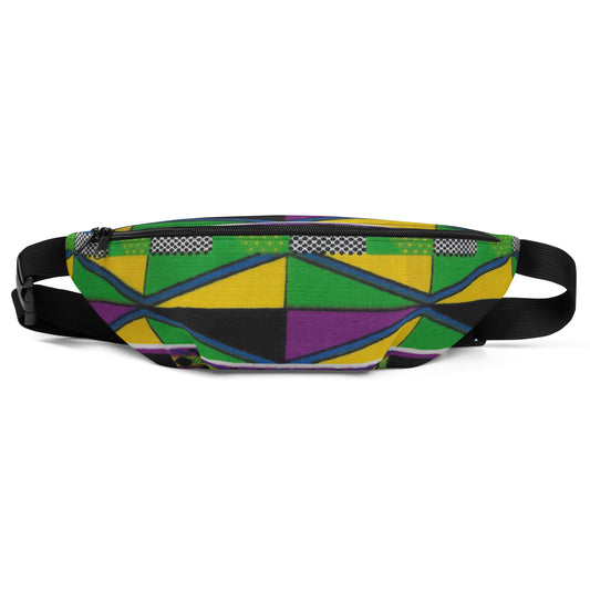 Royal Purple - Fanny Pack - African - Kente Pattern