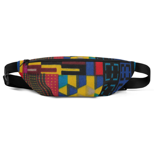 Color Block - Fanny Pack - African - Kente Pattern