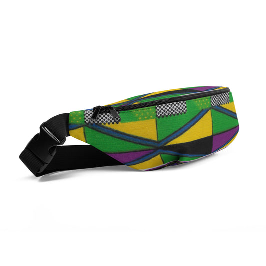 Royal Purple - Fanny Pack - African - Kente Pattern