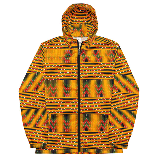 Colors of Africa - Mens - Windbreaker - African - Kente Pattern