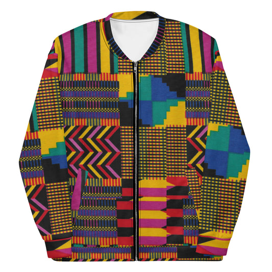 Jabali - Mens - Light Weight Bomber Jacket - African - Tribal Pattern