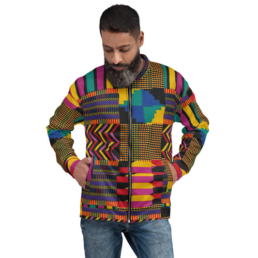 Jabali - Mens - Light Weight Bomber Jacket - African - Tribal Pattern