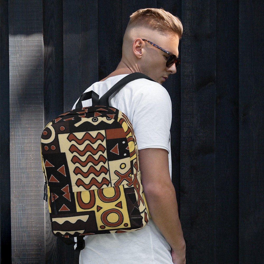 PanAfrican - Unisex - Backpack with Laptop Sleeve - African - Tribal Pattern - Backpacks - KumbatiaKulture