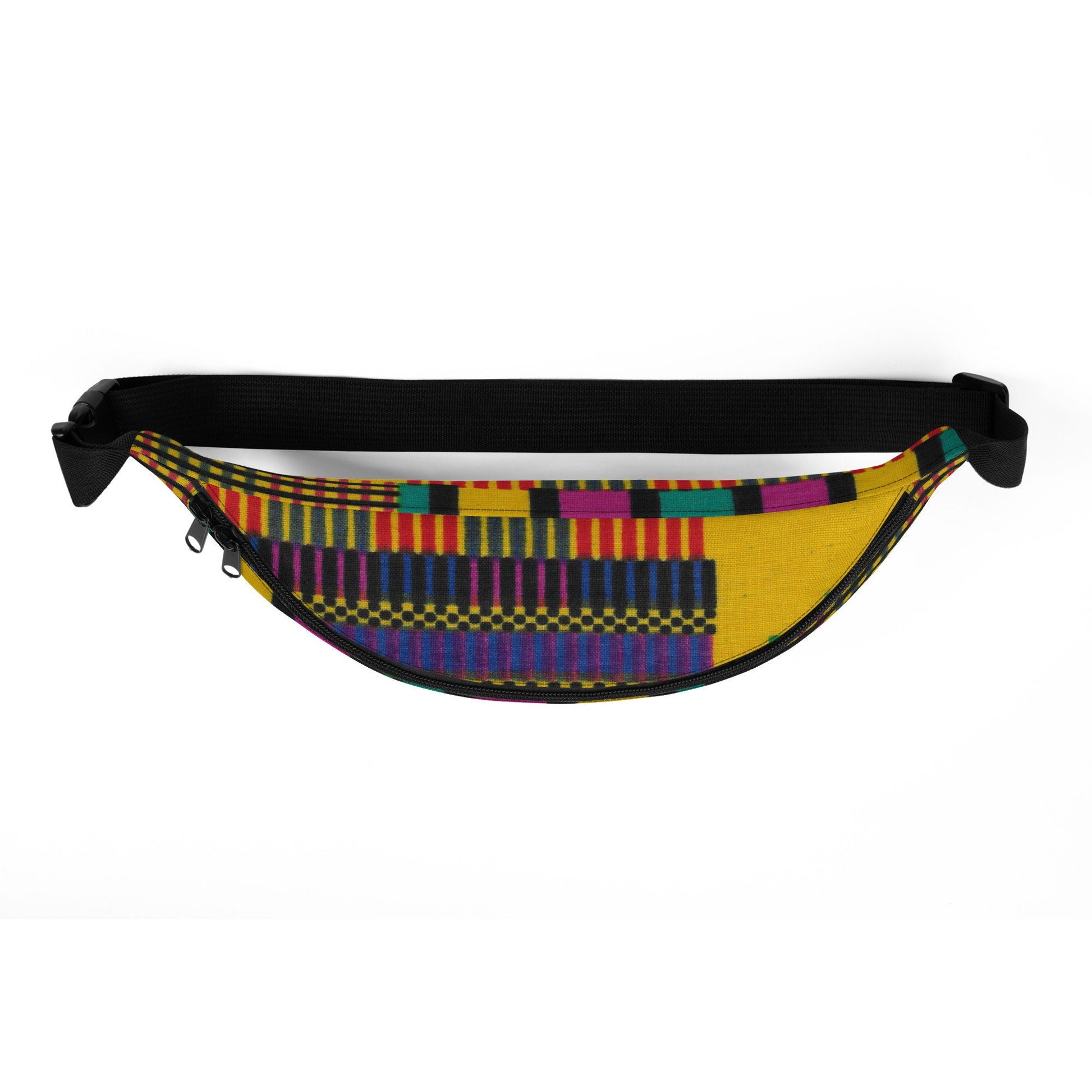 Jabali - Unisex - Fanny Pack - African - Kente Pattern - Fanny Packs - KumbatiaKulture