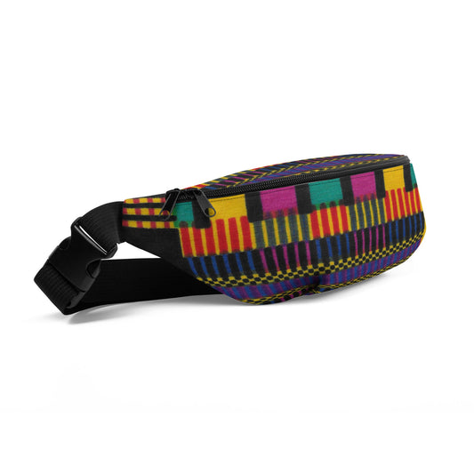 Jabali - Unisex - Fanny Pack - African - Kente Pattern - Fanny Packs - KumbatiaKulture