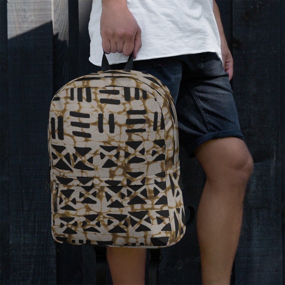 Mud Slide - Unisex - Backpack with Laptop sleeve - African - Tribal Pattern - Backpacks - KumbatiaKulture