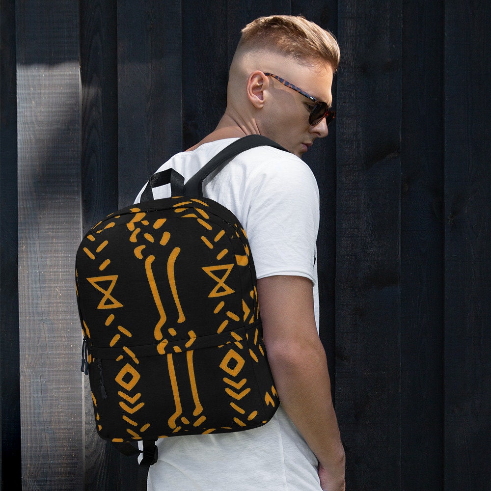 Cast Iron - Unisex - Backpack with inside Laptop pocket - African - Tribal Pattern - Backpacks - KumbatiaKulture