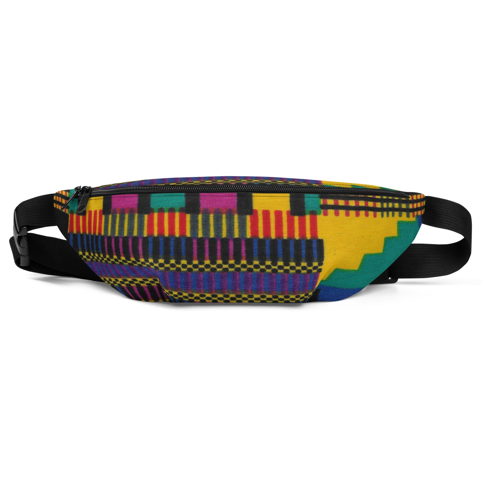 Jabali - Unisex - Fanny Pack - African - Kente Pattern - Fanny Packs - KumbatiaKulture