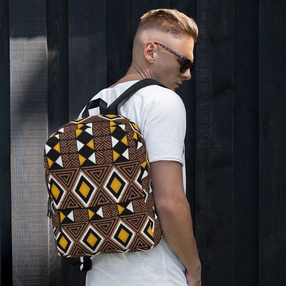 Diamond - Unisex - Backpack with inside Laptop pocket - African - Tribal Pattern - Backpacks - KumbatiaKulture