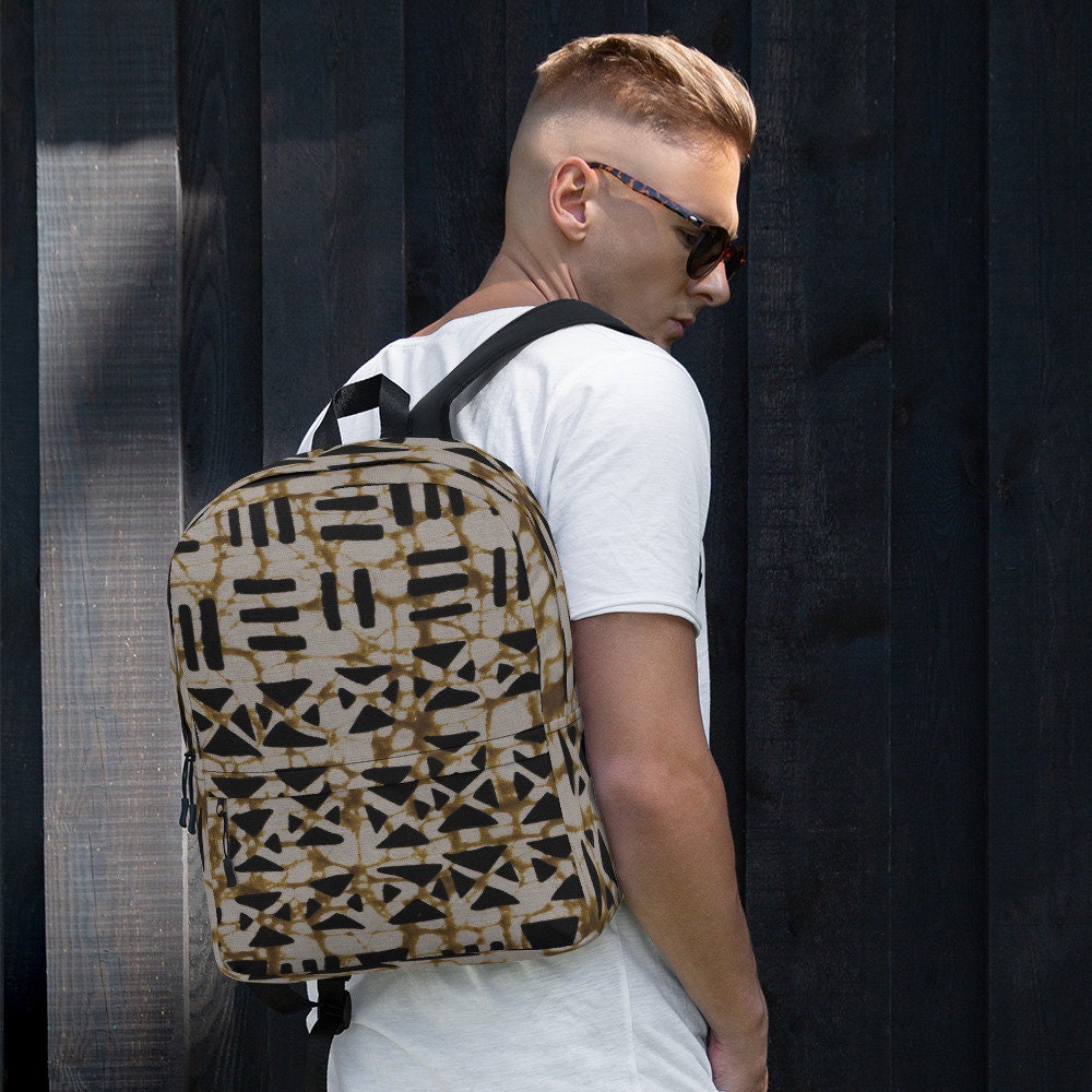 Mud Slide - Unisex - Backpack with Laptop sleeve - African - Tribal Pattern - Backpacks - KumbatiaKulture