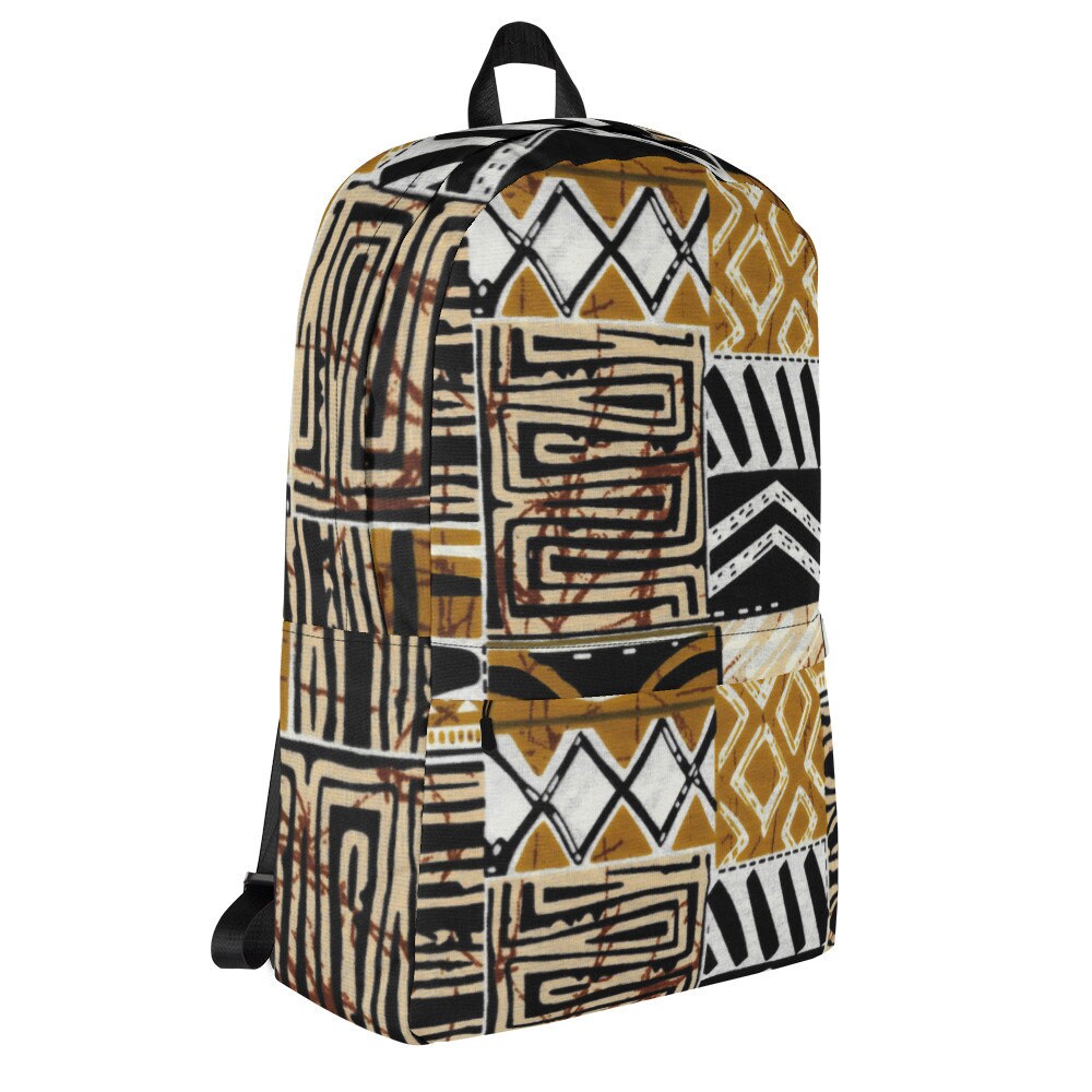 Afrocentric - Unisex - Backpack with inside Laptop pocket - African - Tribal Pattern - Backpacks - KumbatiaKulture