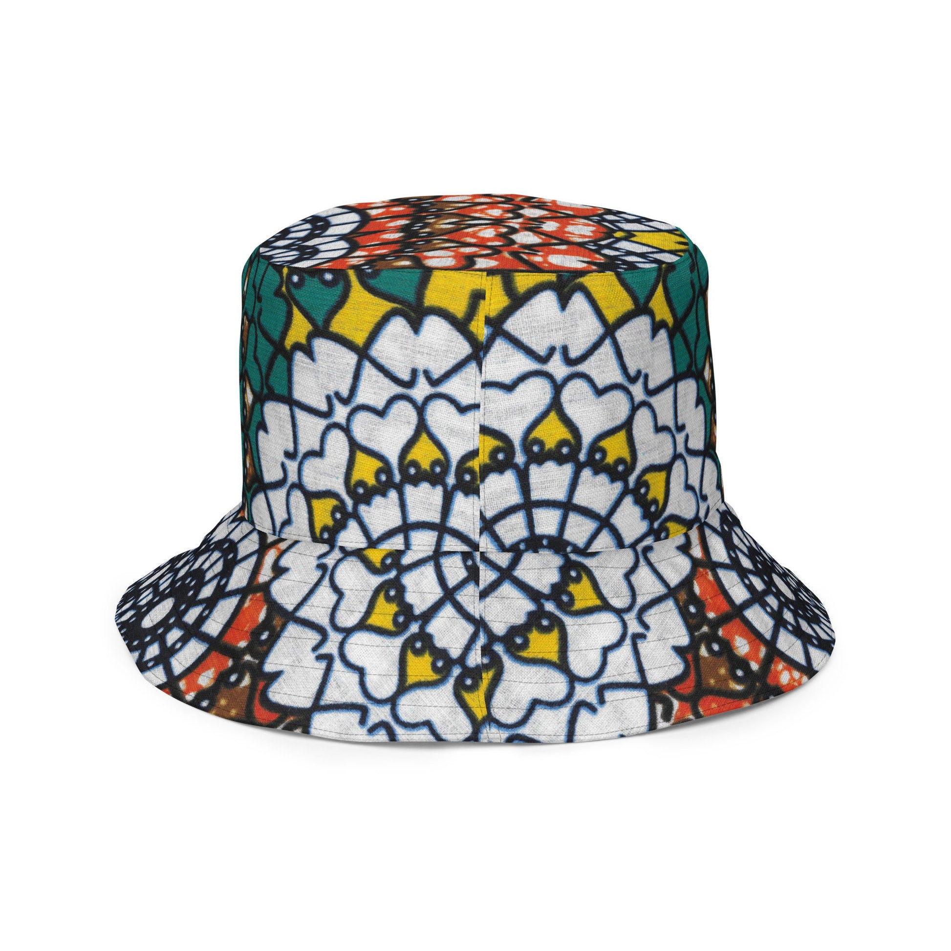 Afrocentric Ankara Reversible bucket hat