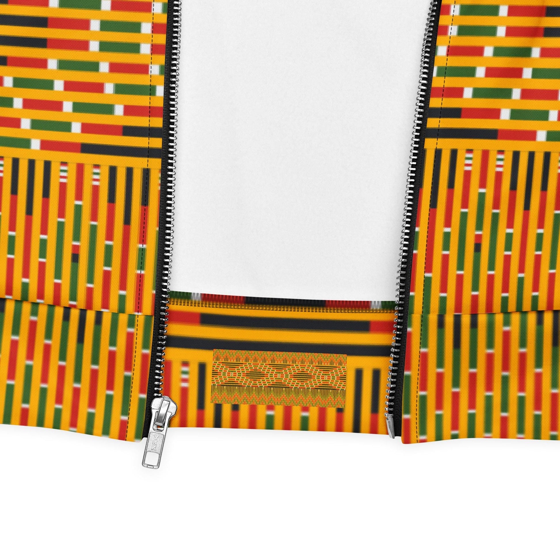 Afrocentric Kente Design Bomber Jacket