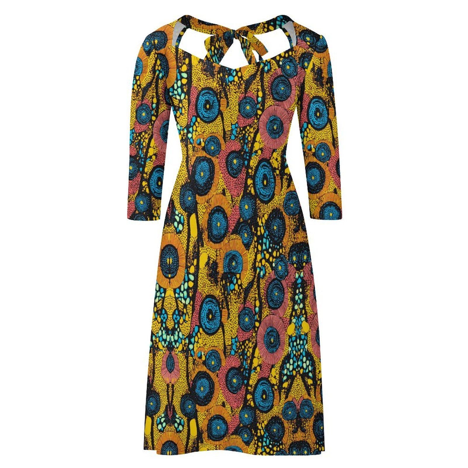 Ankara Design Tie Knot Dress