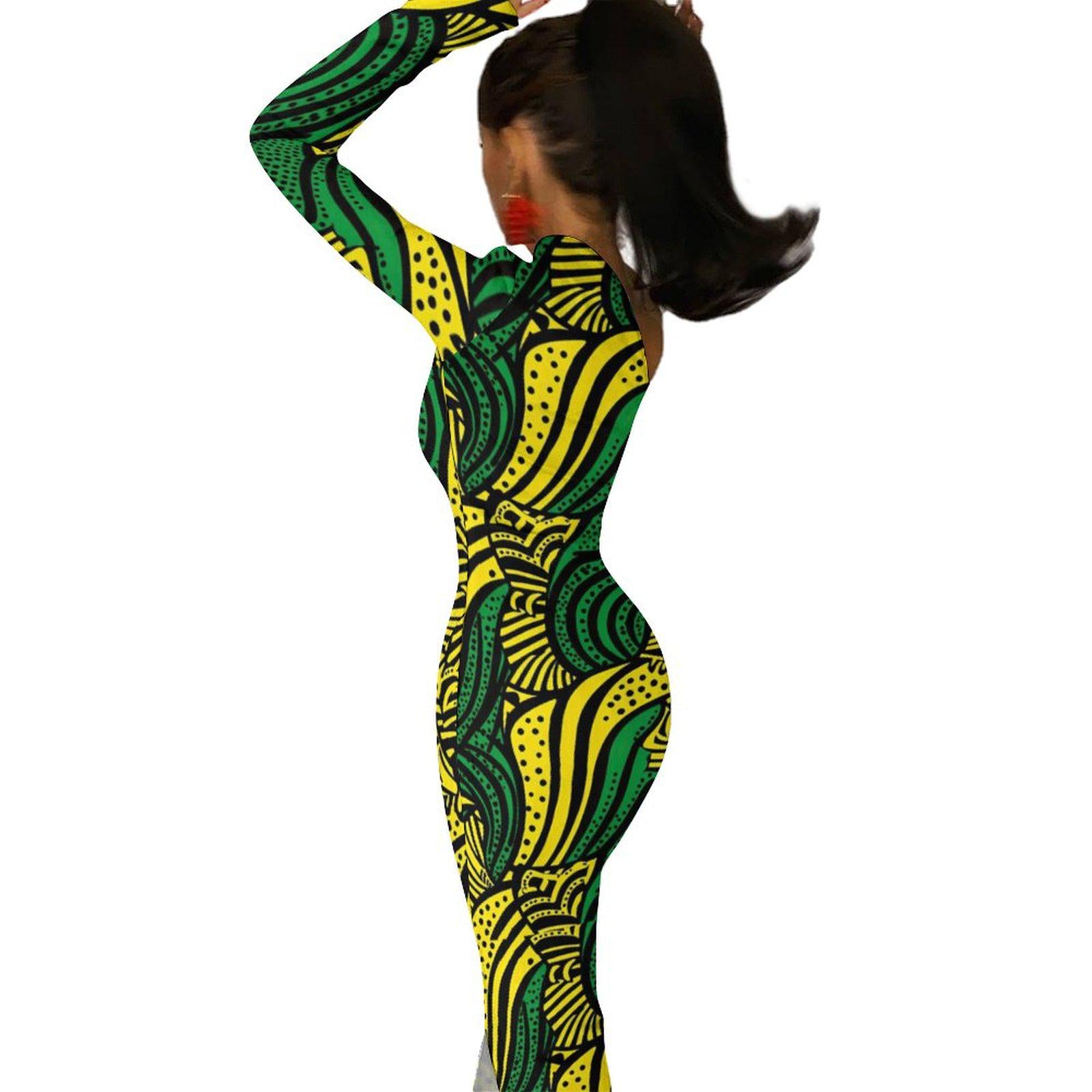 Essence - Womens - Shoulder Split Dress - African - Ankara Pattern - Dresses - KumbatiaKulture