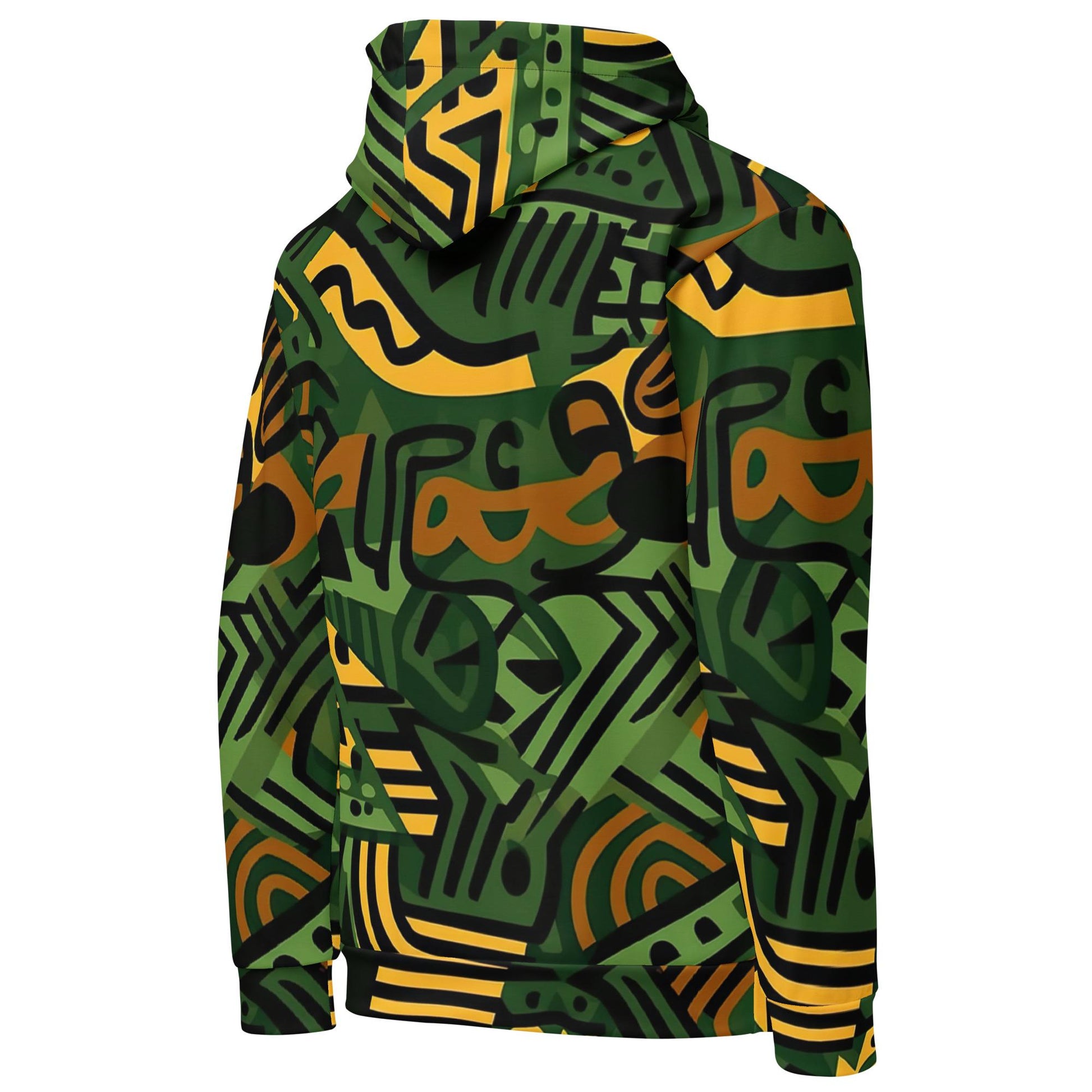 Graffiti Gold - Mens - Hoodie - African - Ankara Pattern