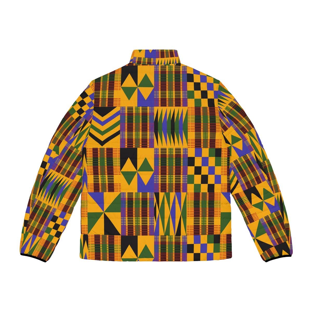 Roots - Mens -  Puffer Jacket - African - Kente Pattern