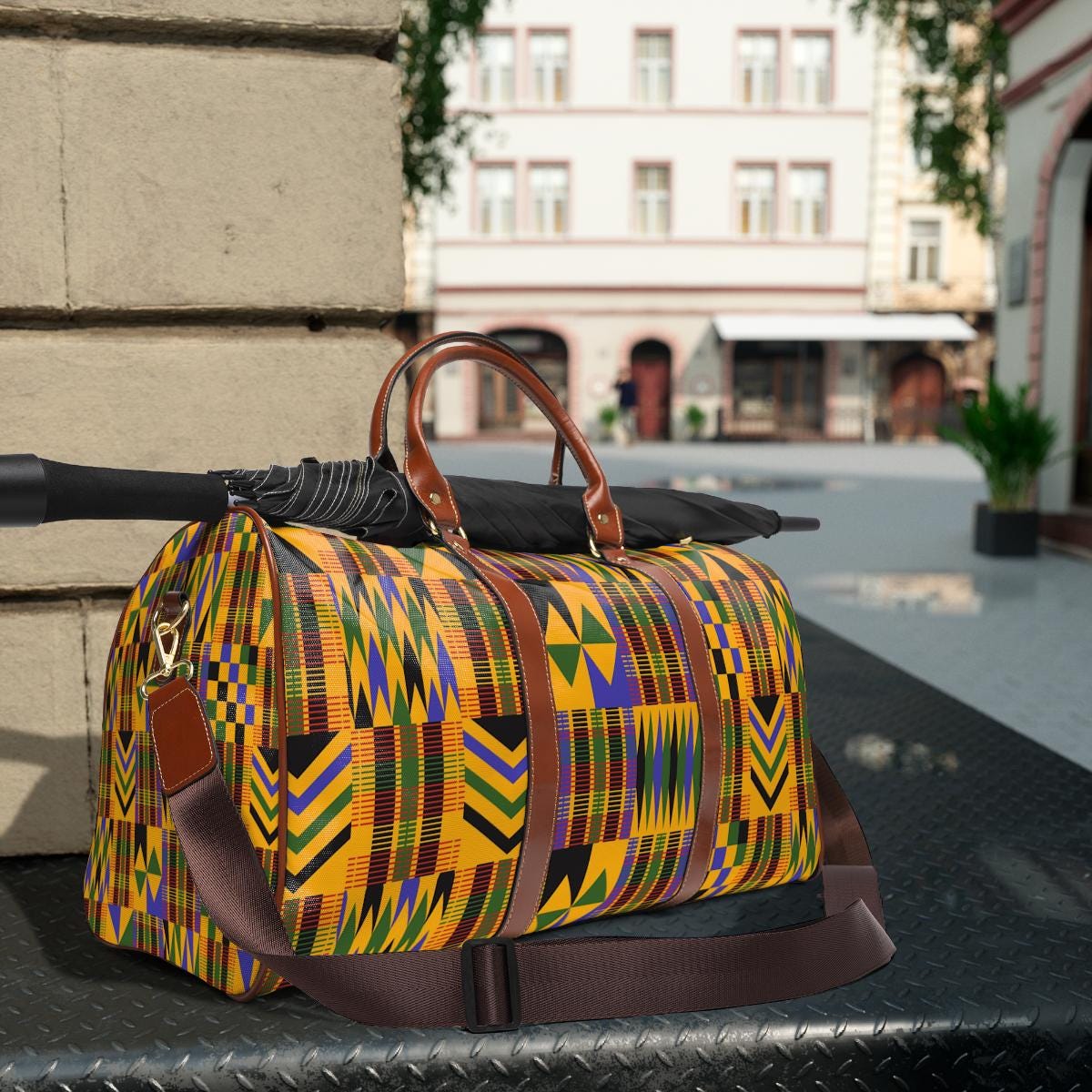 Roots - Travel Bag - African - Kente Pattern