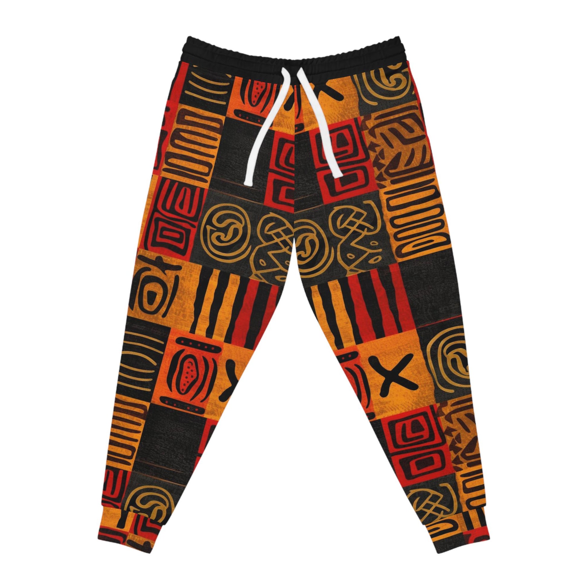 Kings Men - Mens - Athletic Joggers - Afrcian - Mud Cloth Pattern - Pants - KumbatiaKulture