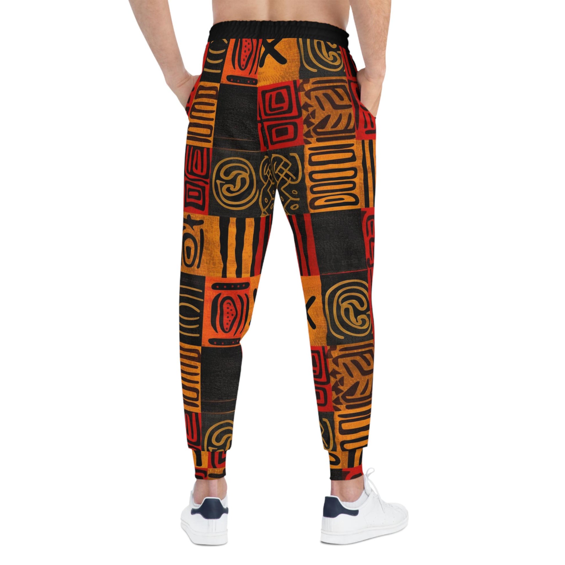 Kings Men - Mens - Athletic Joggers - Afrcian - Mud Cloth Pattern - Pants - KumbatiaKulture