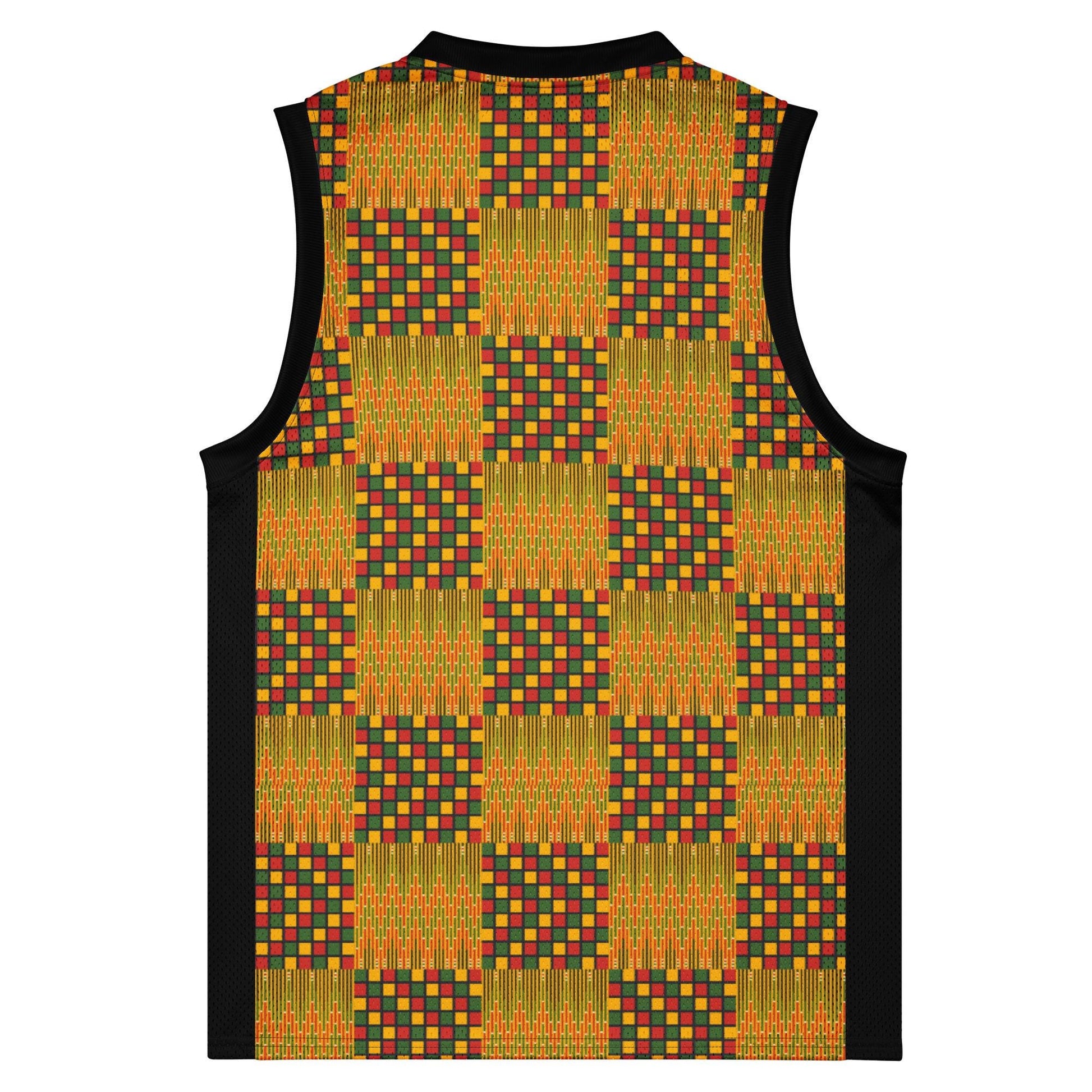 Dimensional - Mens - Basketball Jersey - African - Kente Pattern