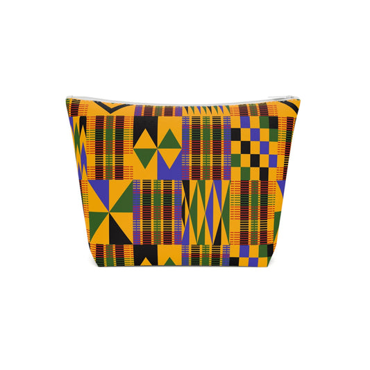 Roots - Womens - Cosmetic Bag - African - Kente Pattern - Cosmetic Bags - KumbatiaKulture