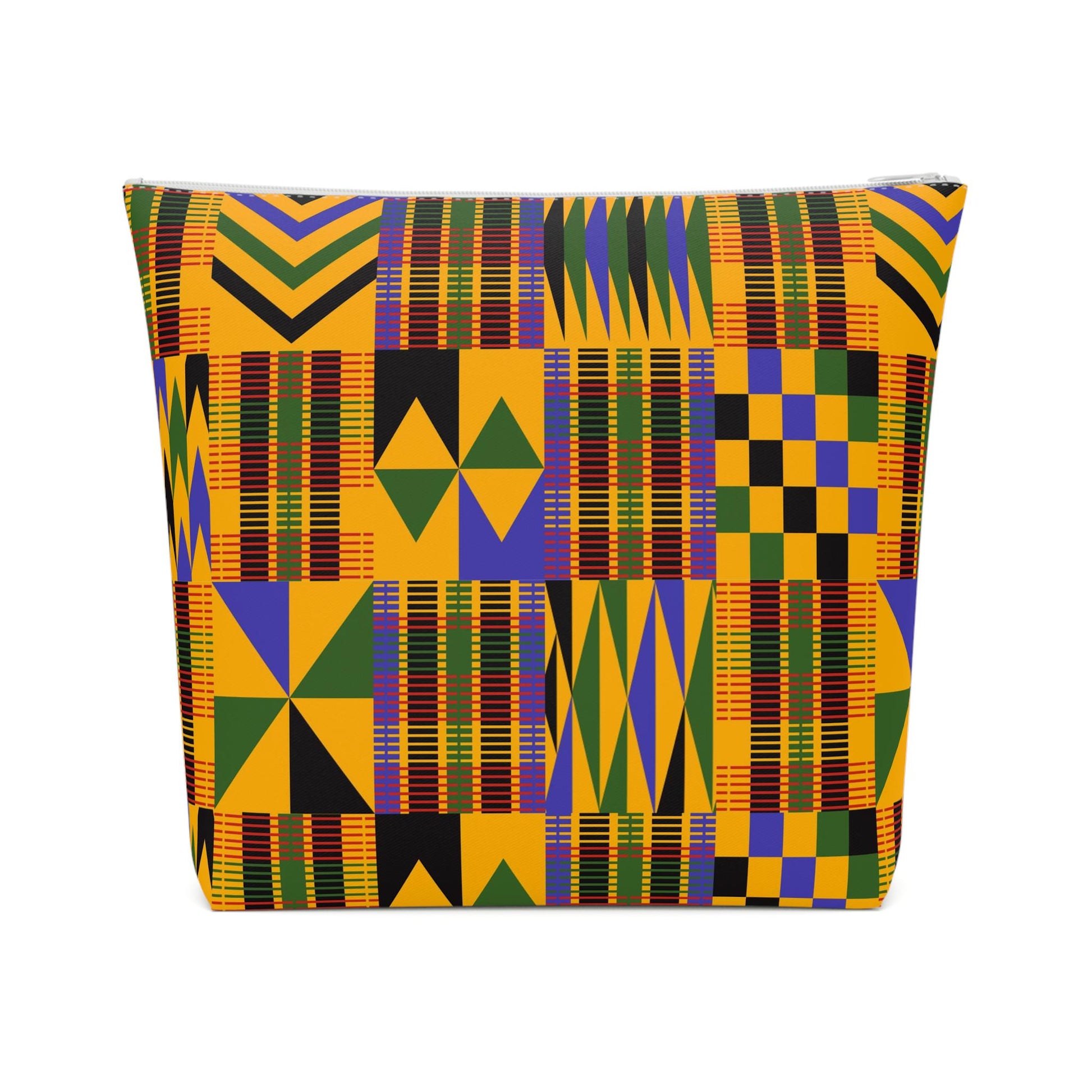 Roots - Womens - Cosmetic Bag - African - Kente Pattern - Cosmetic Bags - KumbatiaKulture