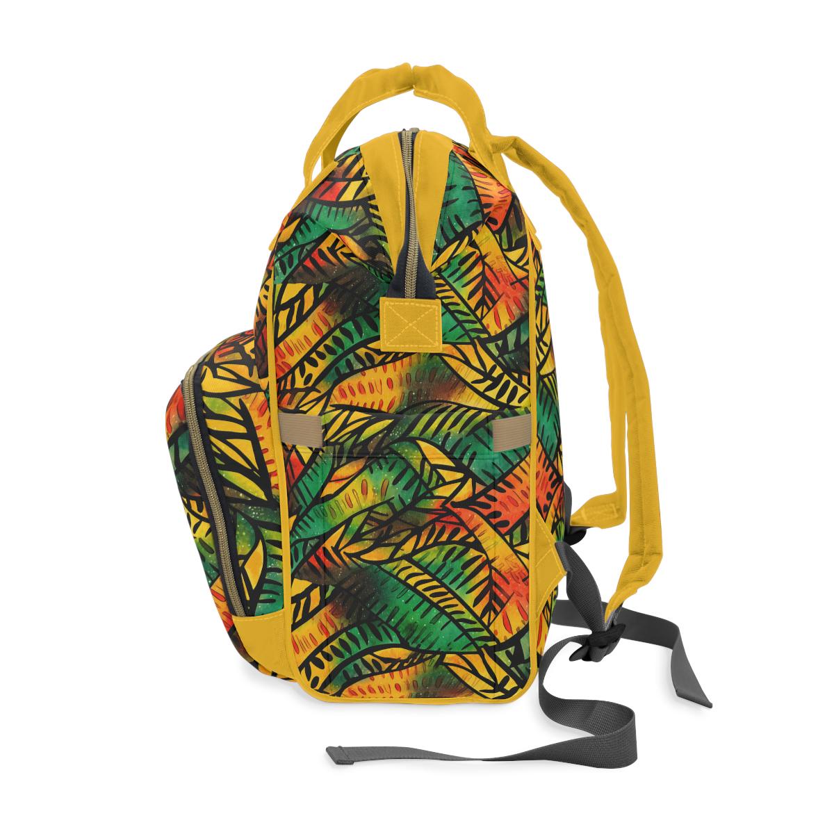 Passion Fruit - Womens - Diaper Bag - African - Kwanzaa Pattern - Backpacks - KumbatiaKulture