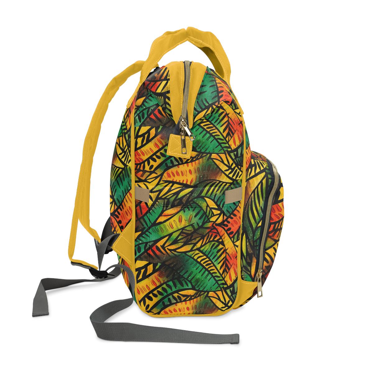 Passion Fruit - Womens - Diaper Bag - African - Kwanzaa Pattern - Backpacks - KumbatiaKulture