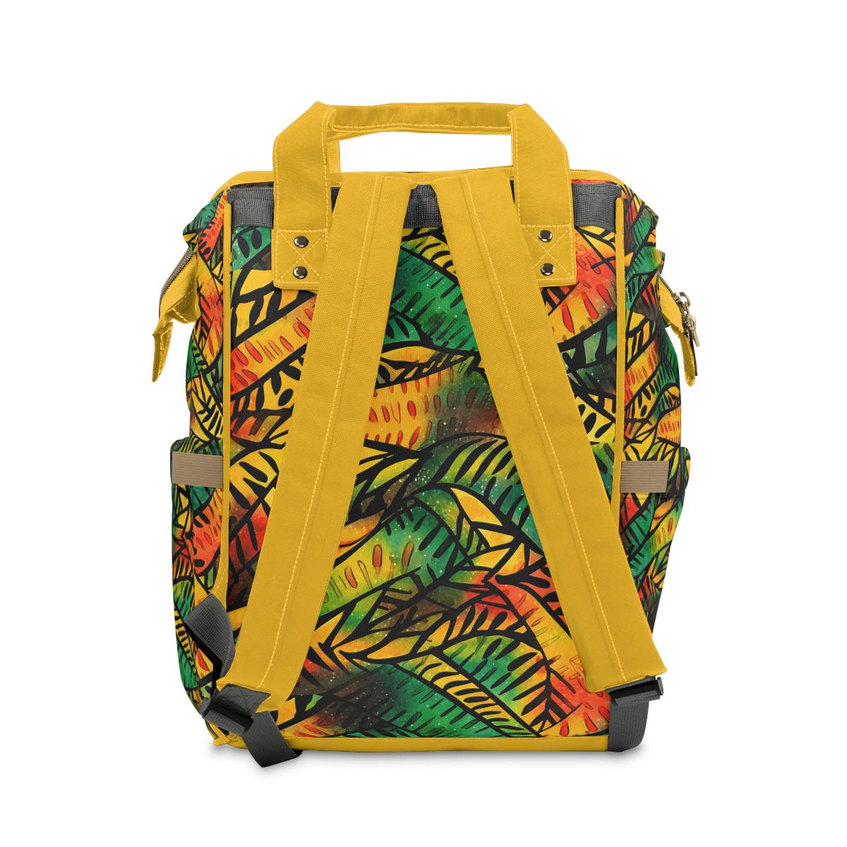 Passion Fruit - Womens - Diaper Bag - African - Kwanzaa Pattern - Backpacks - KumbatiaKulture