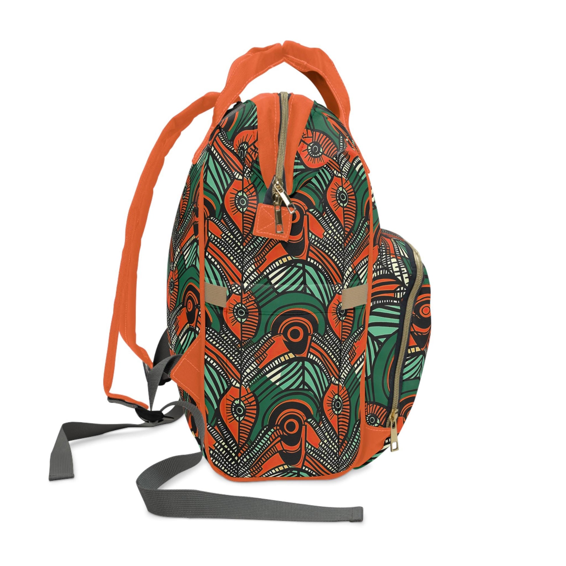 Autumn Glow - Womens - Diaper Bag - African - Dashiki Pattern - Backpacks - KumbatiaKulture