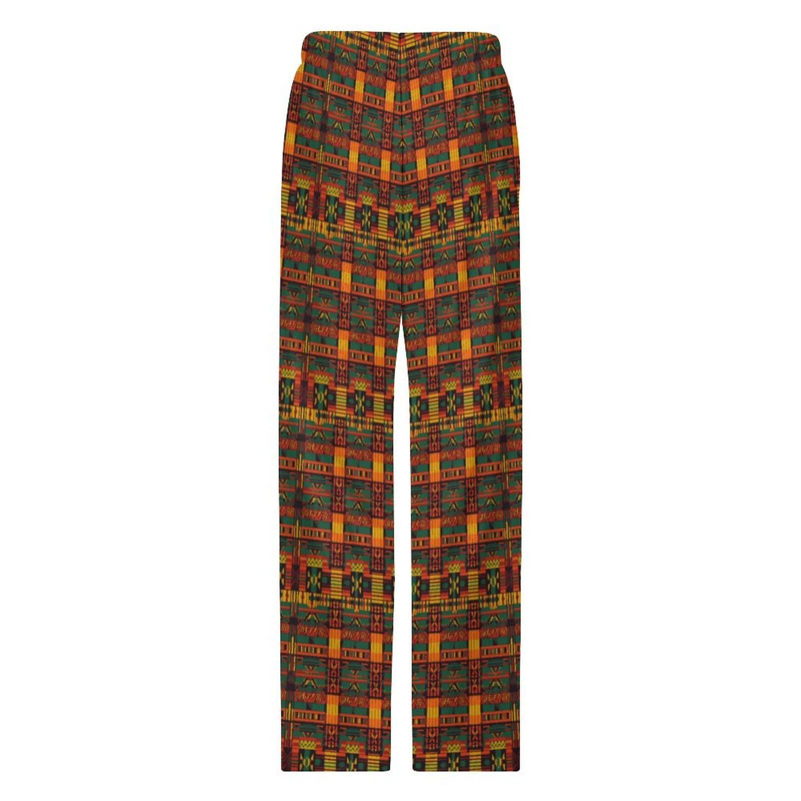 Grace - Mens - Faux Cotton Men's Pajamas Pants - African Tribal Patter - Pants - KumbatiaKulture