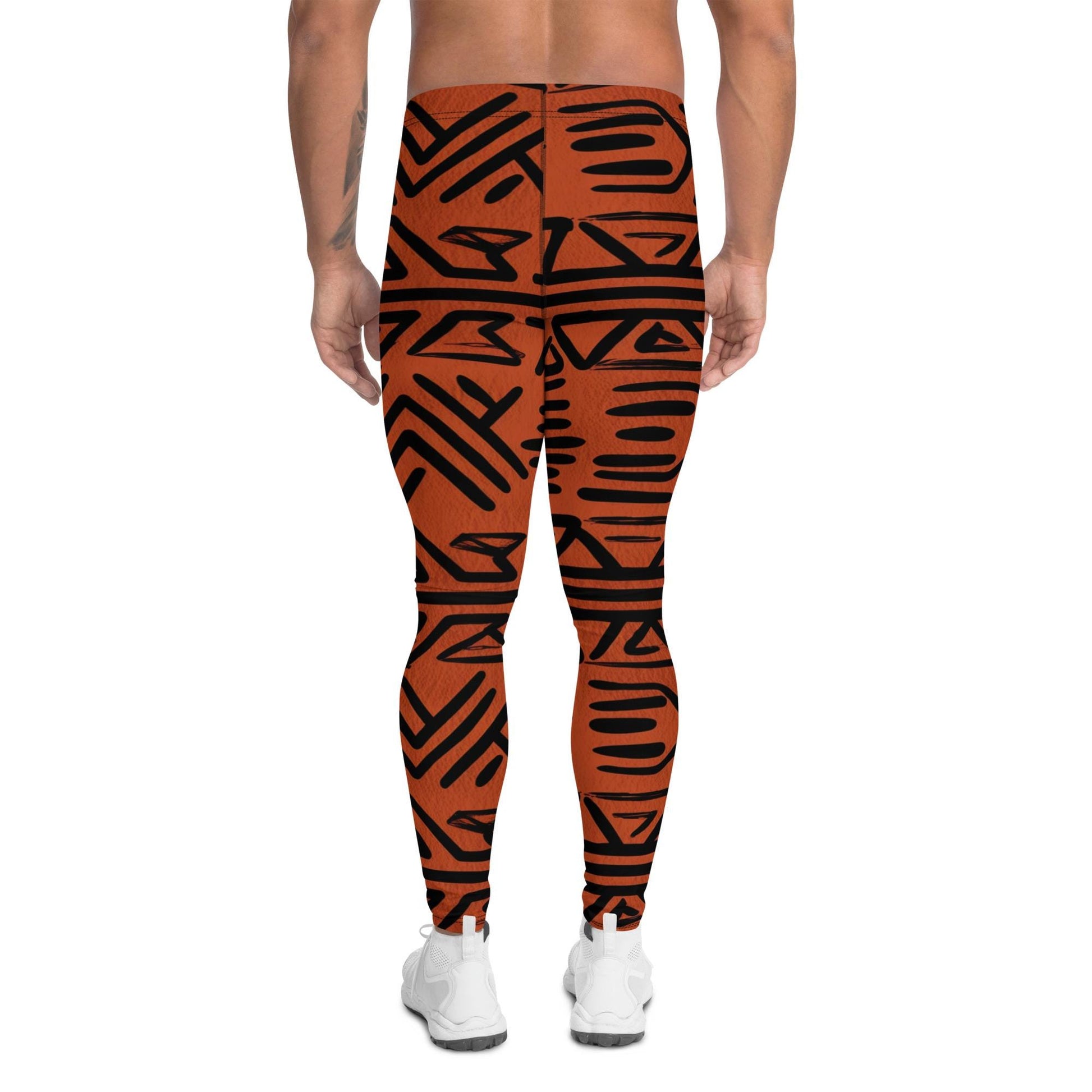 Cayenne - Men&#39;s Leggings - African Mud cloth pattern