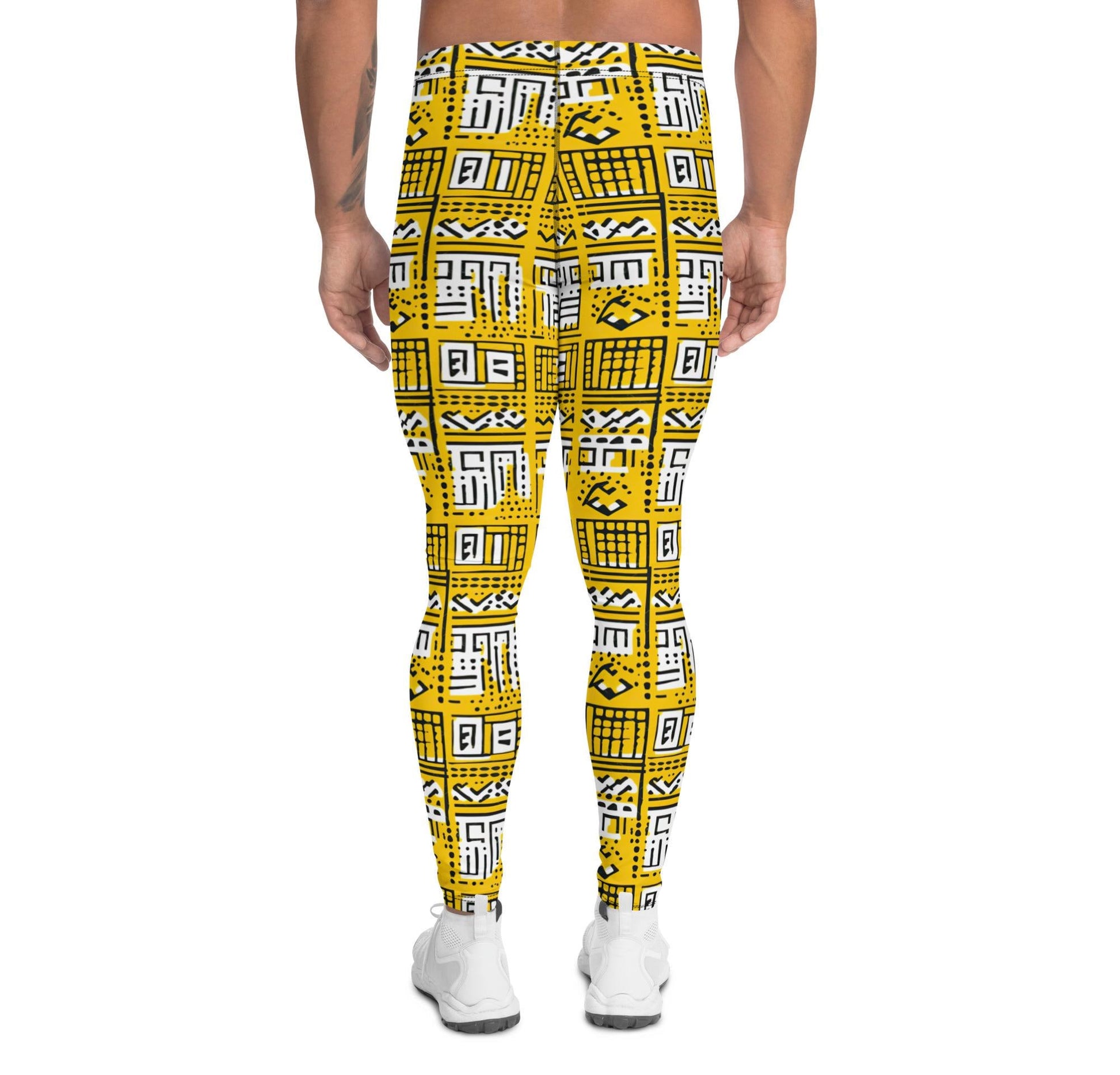 Manjano - Men&#39;s Leggings - African - Mudcloth Pattern