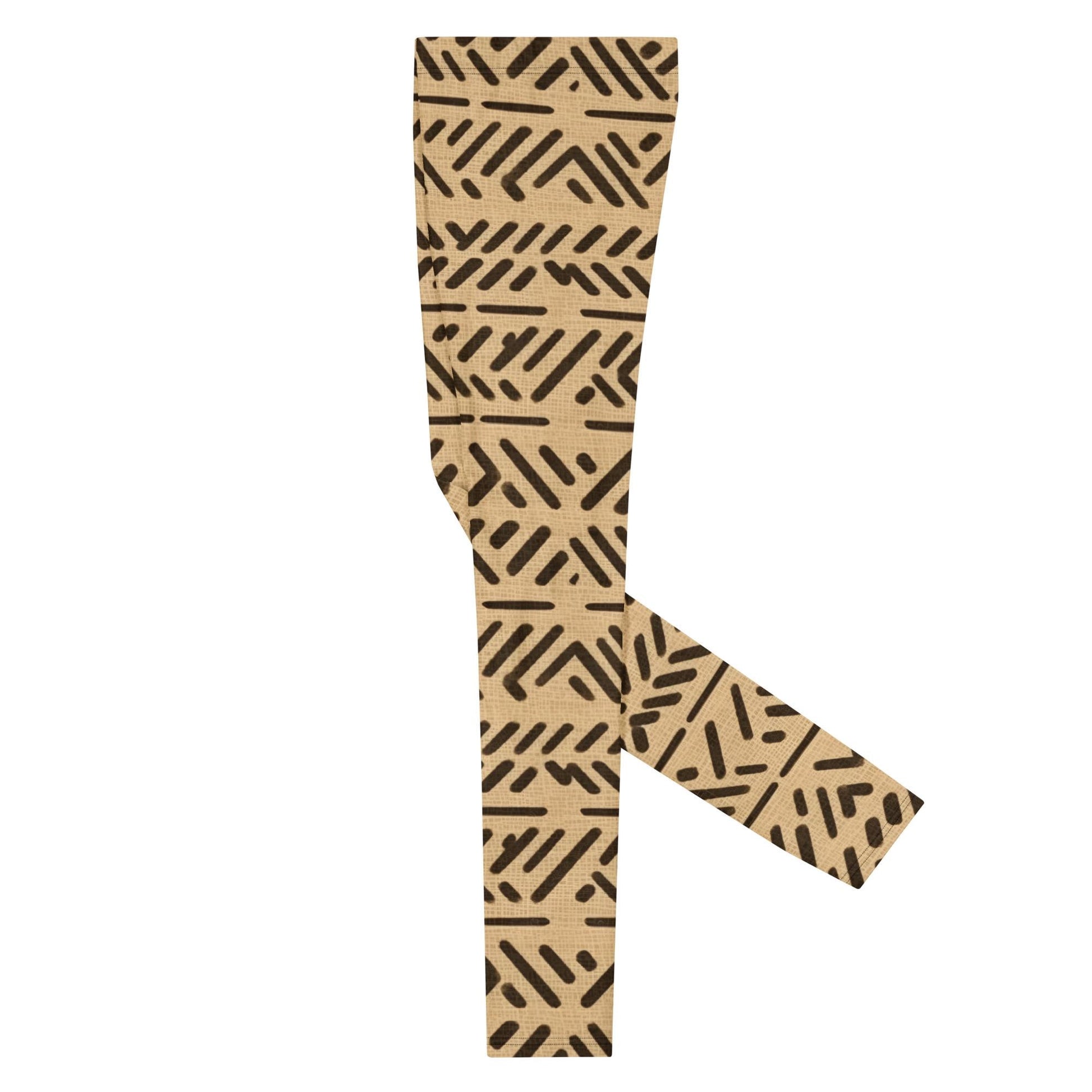 Breige - Men&#39;s Leggings - African Mud cloth Pattern