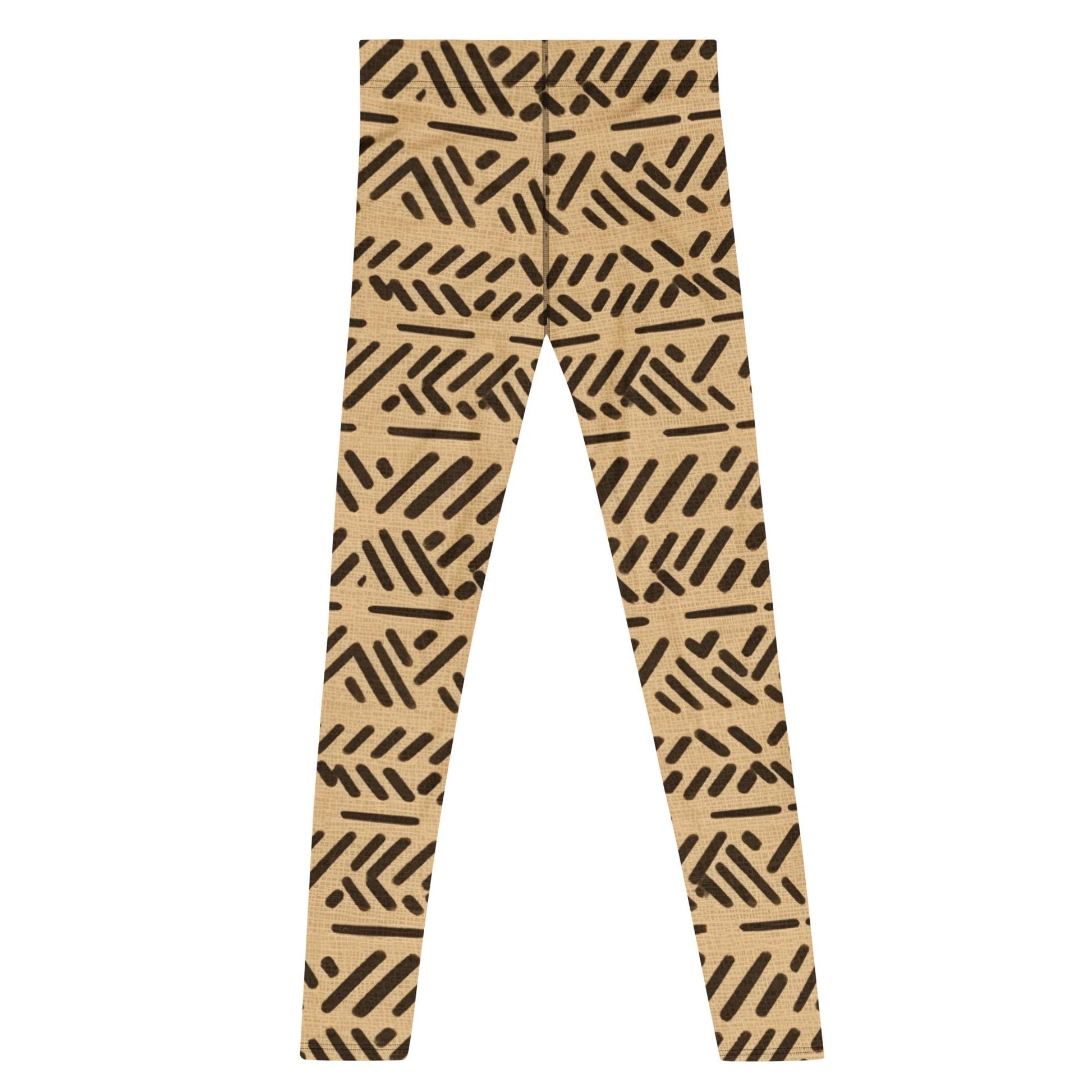 Breige - Men&#39;s Leggings - African Mud cloth Pattern