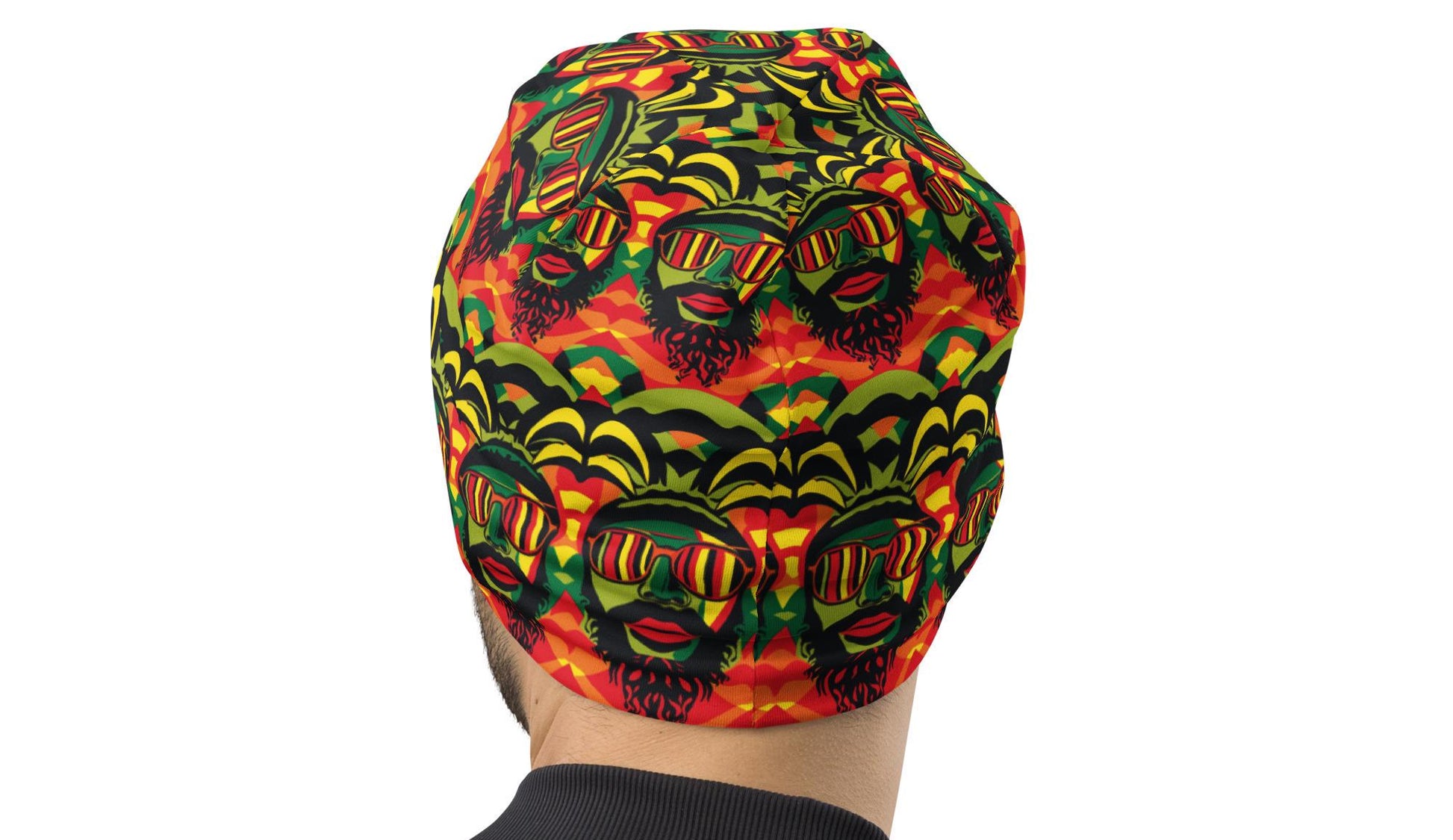 Rasta -Mens -  Beanie - Jamaican Pattern