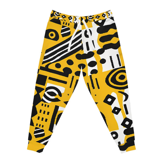 Bold - Mens -  Athletic Joggers - African Mud cloth Pattern