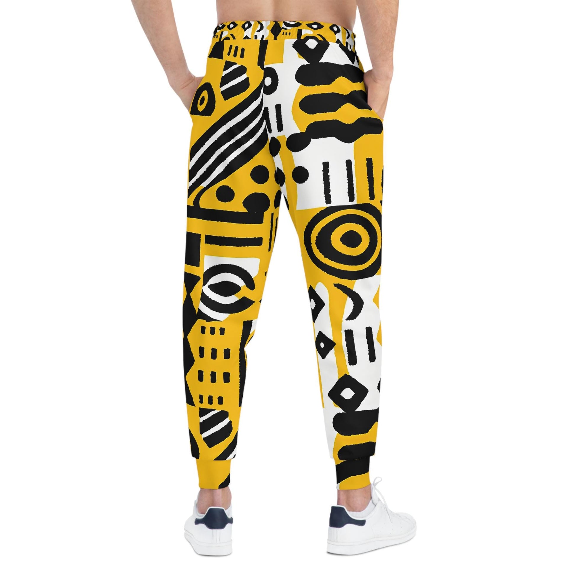 Bold - Mens -  Athletic Joggers - African Mud cloth Pattern