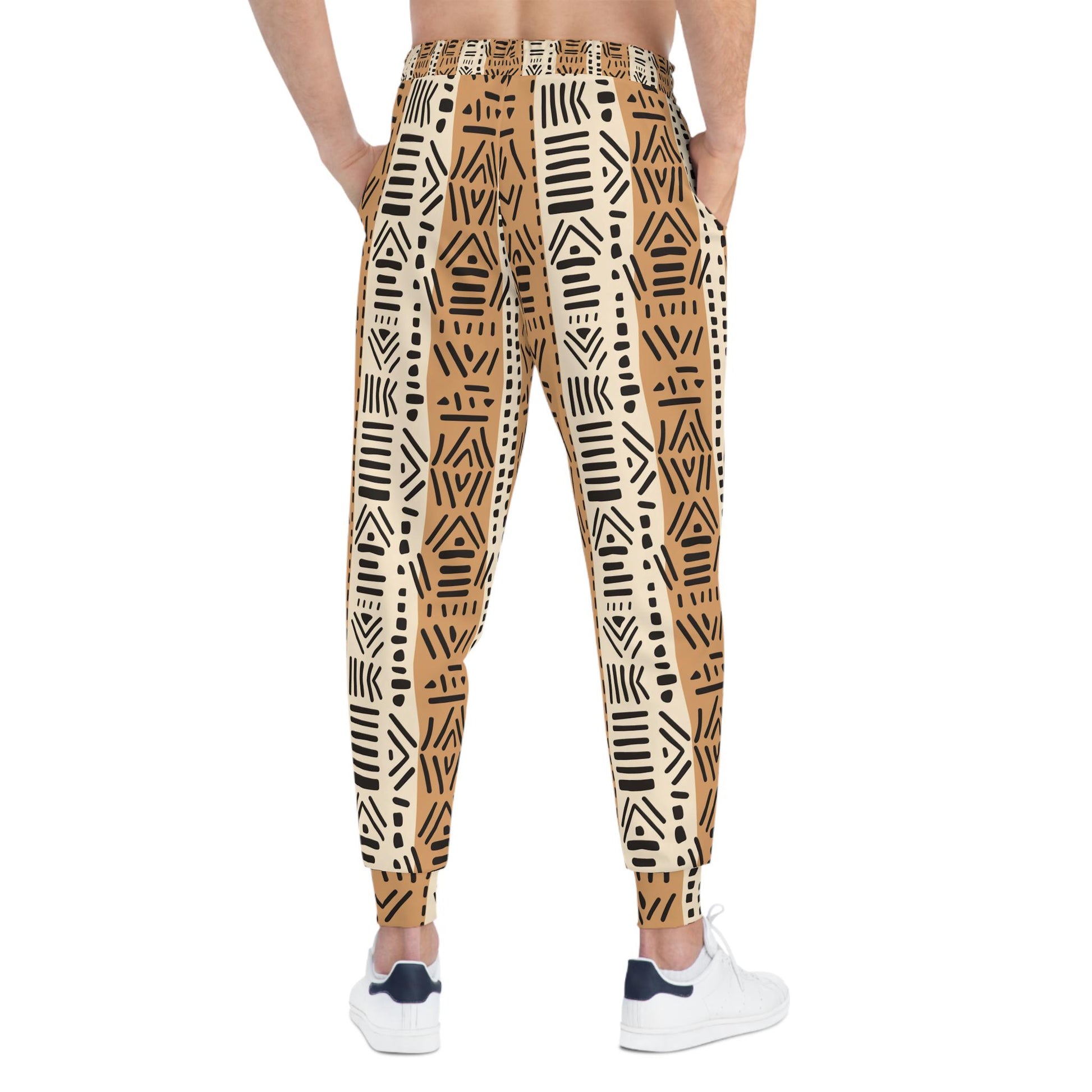 African Chic -Mens -   Athletic Joggers - African Mud cloth Pattern