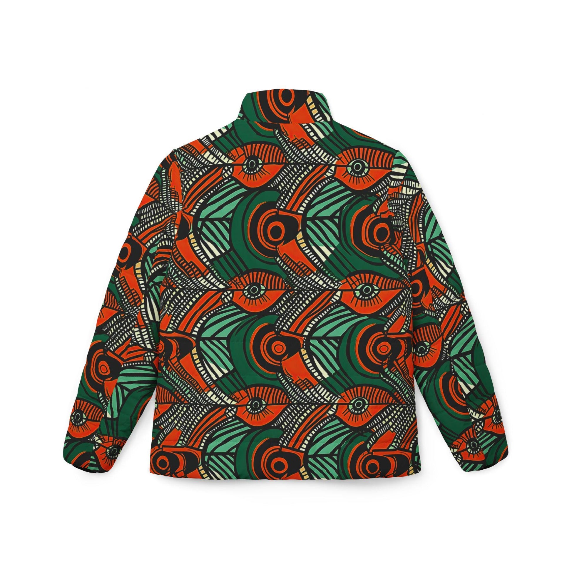 Autumn Glow - Womens - Puffer Jacket - African - Dashiki Pattern - Jackets & Coats - KumbatiaKulture